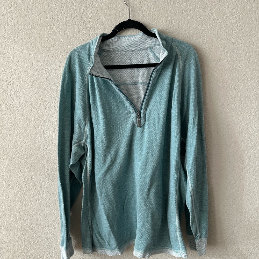 Tommy Bahama Seafoam Quarter-Zip Pullover